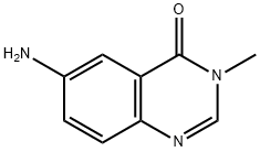 6-氨基-3-甲基-4(3H)喹唑啉酮 结构式