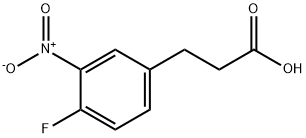 3-(4-FLUORO-3-NITROPHENYL)PROPIONIC ACID 结构式