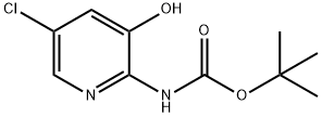 2-BOC-氨基-3-羟基-5-氯吡啶 结构式