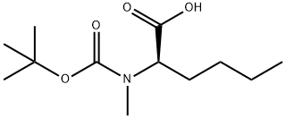 N-BOC-N-甲基-D-正亮氨酸 结构式