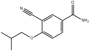 3-氰基-4-异丁氧基苯甲酰胺 结构式