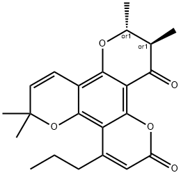 12-OXOCALANOLIDE A 结构式