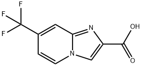7-(三氟甲基)咪唑并[1,2-A]吡啶-2-甲酸 结构式