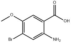 2-氨基-4-溴-5-甲氧基苯甲酸 结构式