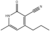 3-吡啶腈-1,2-二氢-6-甲基-2-氧代-4-丙基 结构式