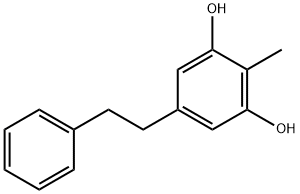 2-甲基-5-(2-苯基乙基)-1,3-苯二酚 结构式