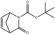 2-氮杂双环[2.2.1]庚-5-烯-2-羧酸,3-氧代-1,1-二甲基乙基酯 结构式