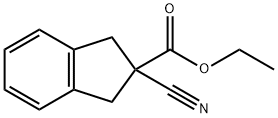 2-氰基-1,3-二氢茚-2-羧酸乙酯 结构式