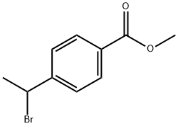 4-(1-溴乙基)苯甲酸甲酯 结构式