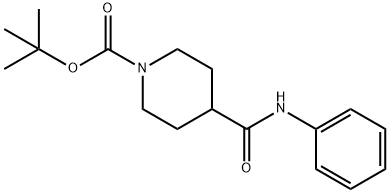 N-Phenyl 1-BOC-piperidine-4-carboxaMide 结构式