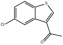 1-(5-氯苯并噻吩-3-基)乙酮 结构式