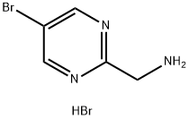 5-溴-2-嘧啶甲胺氢溴酸盐 结构式