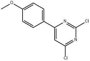 2,4-二氯-6-(4-甲氧基苯基)嘧啶 结构式