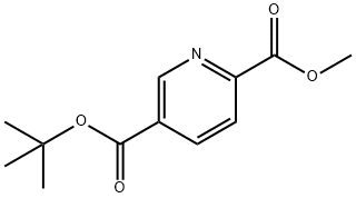 2-甲基吡啶-2,5-二羧酸5-叔丁酯 结构式