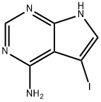 4-氨基-5-碘吡咯并[2,3-D]嘧啶 结构式