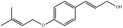3-[4-[(3-甲基-2-丁烯基)氧基]苯基]-2-丙烯-1-醇 结构式