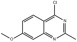 4-氯-7-甲氧基-2-甲基喹唑啉 结构式