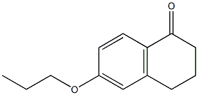 6-丙氧基-3,4-二氢萘-1(2H)-酮 结构式