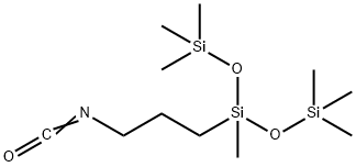 3-(3-ISOCYANATOPROPYL)HEPTAMETHYLTRISILOXANE, 95% 结构式