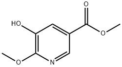 5-羟基-6-甲氧基吡啶-3-羧酸甲酯 结构式