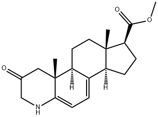 3-Oxo-4-azaandrosta-1,5,7-triene-17-carboxylic Acid Methyl Ester 结构式