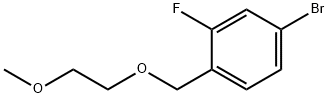 4-溴-2-氟-1-((2-甲氧基乙氧基)甲基)苯 结构式