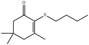 2-(丁硫基)-3,5,5-三甲基-2-环己烯-1-酮 结构式