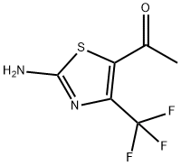 1-(2-氨基-4-(三氟甲基)噻唑-5-基)乙酮 结构式