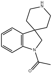 1-(螺[吲哚啉-3,4'-哌啶]-1-基)乙酮盐酸盐 结构式