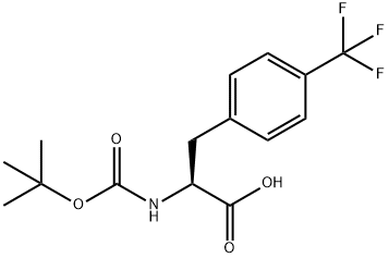 N-BOC-4-三氟甲基-DL-苯丙氨酸 结构式