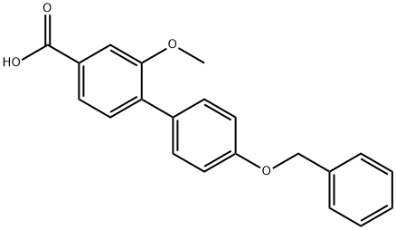 4-(4-苄氧基苯基)-3-甲氧基苯甲酸 结构式