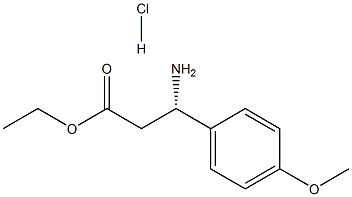 3-氨基-3-(4-甲氧苯基)丙酸乙酯 结构式