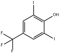 2,6-二碘-4-(三氟甲基)苯酚 结构式