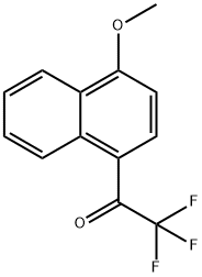 4-甲氧基-1-三氟甲基萘乙酮 结构式