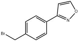 3-(4-(溴甲基)苯基)异恶唑 结构式