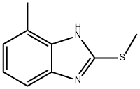 4-甲基-2-(甲巯基)-1H-苯并[D]咪唑 结构式