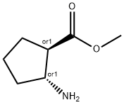 (1R,2R)-2-氨基环戊烷-1-羧酸甲酯 结构式