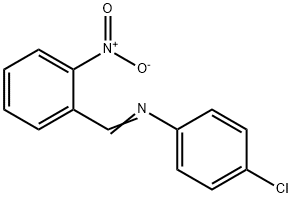4-氯-N-(2-硝基苯亚甲基)苯胺 结构式