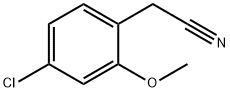 2-(4-氯-2-甲氧基苯基)乙腈 结构式