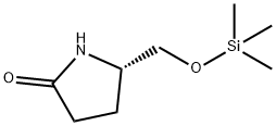 (S)-5-((三甲基硅基氧)甲基)-2-吡咯烷酮 结构式