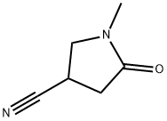 1-甲基-5-氧代吡咯烷-3-甲腈 结构式