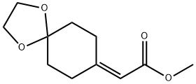 2-(1,4-二氧杂螺[4.5]癸烷-8-亚基)乙酸甲酯 结构式