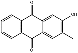 2-羟基-3-甲基蒽醌 结构式