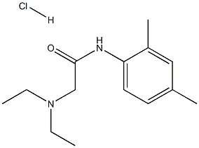 2-(二乙氨基)-N-(2,4-二甲基苯基)乙酰胺盐酸盐 结构式