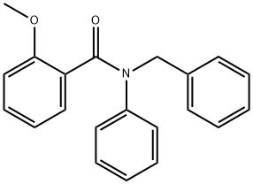 N-苄基-2-甲氧基-N-苯基苯甲酰胺 结构式