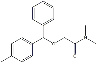 N,N-DiMethyl-2-[phenyl(4-tolyl)Methoxy]acetaMide 结构式