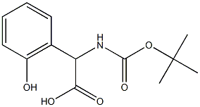 BOC-3,5-二碘-4-羟基-D-苯甘氨酸 结构式