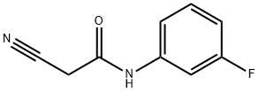 2-氰基-(3-氟苯基)乙酰胺 结构式