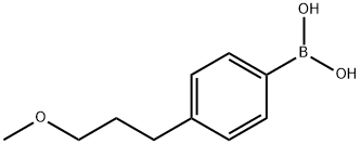 4-(3-甲氧基丙基)苯基硼酸 结构式