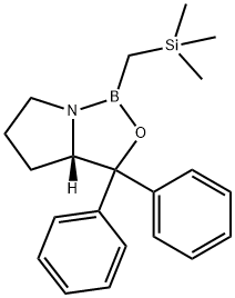 (R)-1-aza-2-bora-2-((triMethylsilyl)Methyl)-3-oxa-4,4-diphenylbicyclo<3.3.0>octane 结构式